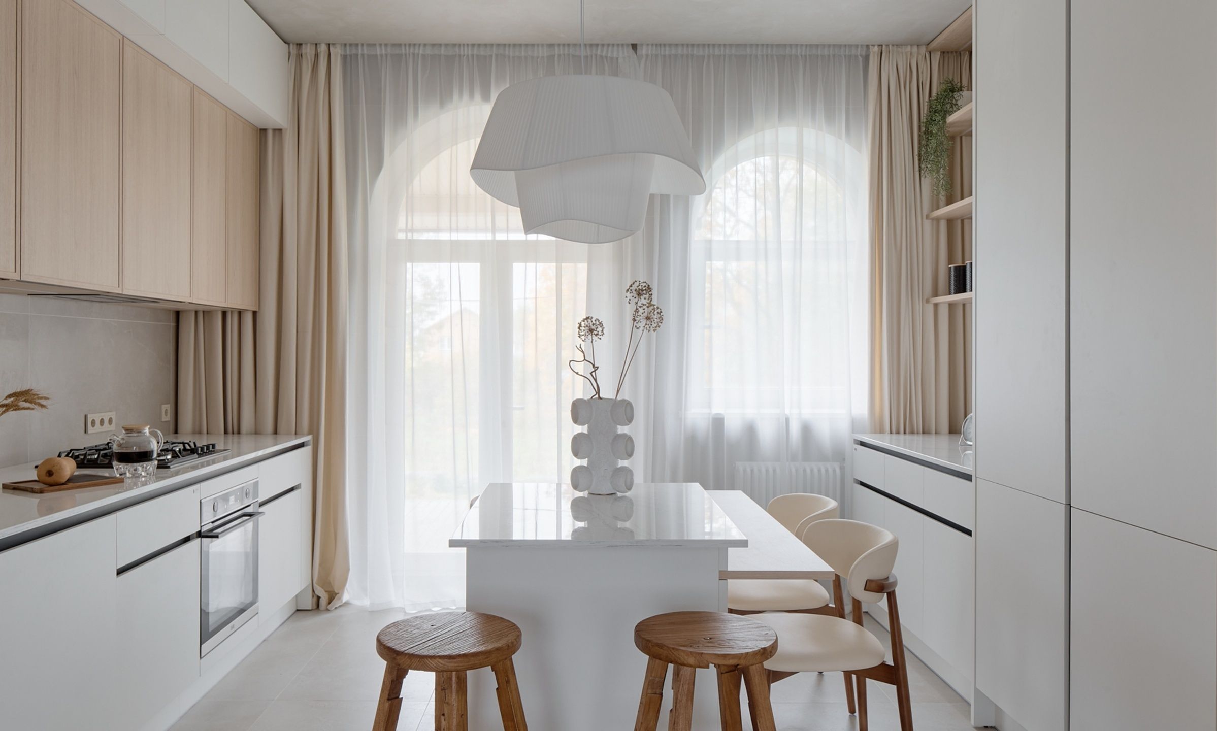 Кухня-гостиная для инклюзивной семьи