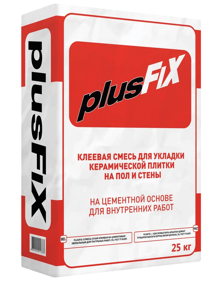 Купить PlusFix - клеевая смесь 25kg bag в Казани