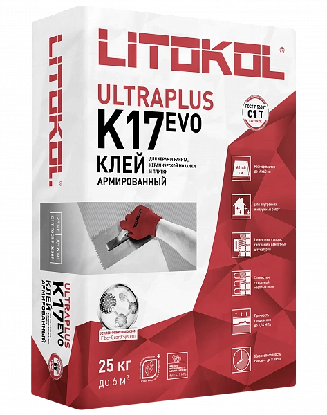 Купить ULTRAPLUS K17 (С1T) - клеевая смесь (26kg bag) в Казани