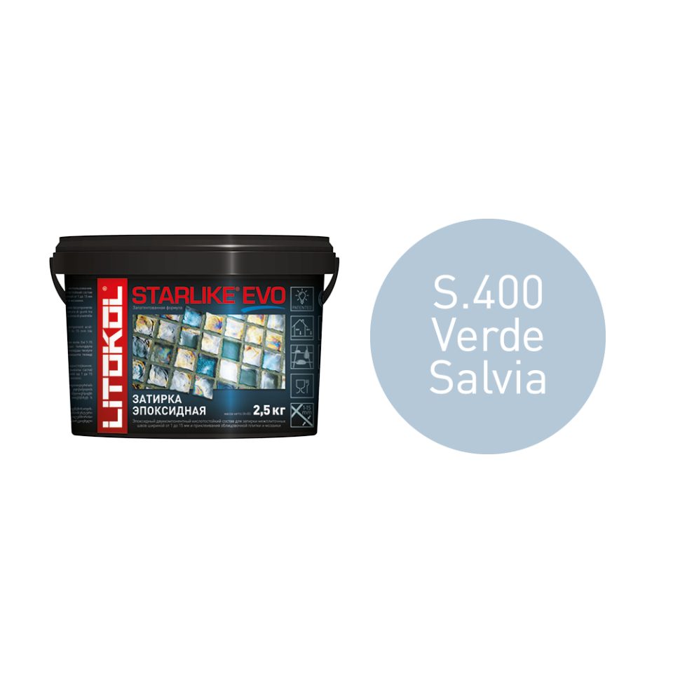 Купить STARLIKE EVO S.400 VERDE SALVIA затир.смесь (2,5kg bucket) в Казани