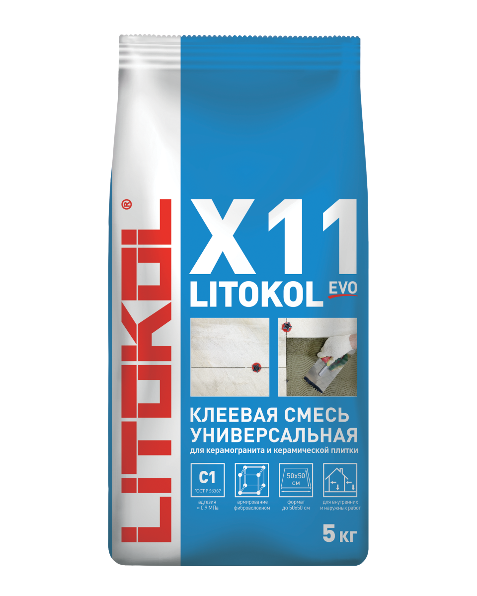 Купить LitoKol X11-клеевая смесь 5kg Al.bag в Казани