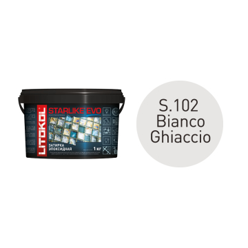Купить STARLIKE EVO S.102 Bianco Ghiaccio (белый) затир.смесь (1kg bucket) в Москве