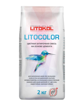 Купить LITOCOLOR L.14 антрацит - затир. смесь  2kg Al.bag в Екатеринбурге