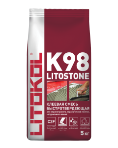 Купить Litostone К98-серая-клеевая смесь 5kg Al.bag в Казани #2