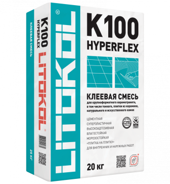 Купить HYPERFLEX K100 белый-клеевая смесь 20kg bag в Москве