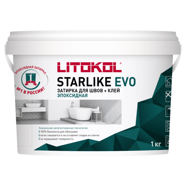 Купить STARLIKE EVO S.205 TRAVERTINO затир.смесь (1kg bucket) в Казани-1