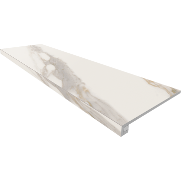 Купить Комплект (Ступень RM01 (33x120x9) непол. (прямоугол. бортик) без насечек + Подступенок (14,5x120x9)) в Казани