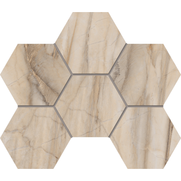 Купить Мозаика BR01 Гексагон 25x28,5x9 непол. в Казани