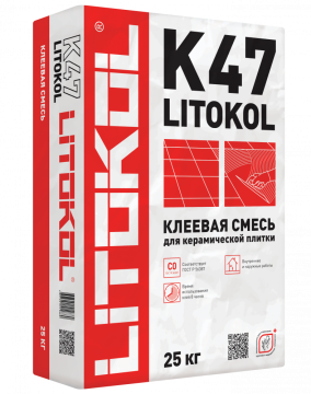 Купить LitoKol K47 серый-клеевая смесь 25kg bag в Краснодаре