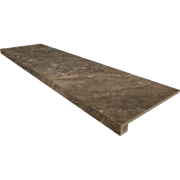 Купить Комплект (Ступень BR04 (33x120x9) непол. (прямоугол. бортик) без насечек + Подступенок (14,5x120x9)) в Казани