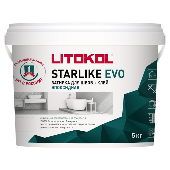 Купить STARLIKE EVO S.200 AVORIO затир.смесь (5kg bucket) в Белгороде-1