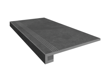 Купить Комплект (Ступень TE01 (33x120) непол. (прямоугол. бортик) с насечками + Подступенок (14,5x120)) в Москве