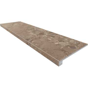 Купить Комплект (Ступень OM03 (33x120x9) непол. (прямоугол. бортик) без насечек + Подступенок (14,5x120x9)) в Казани