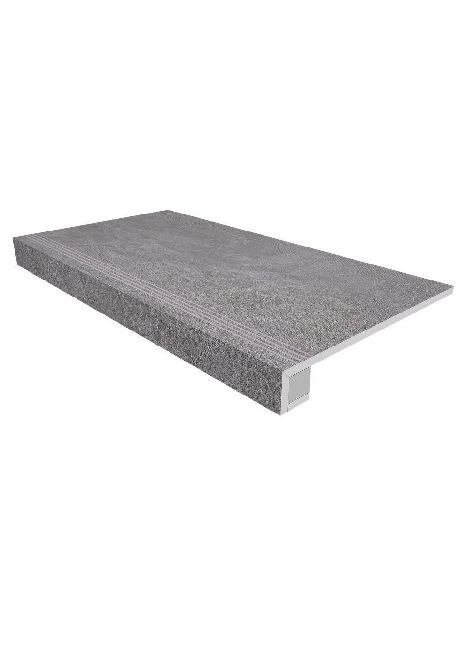 Купить Комплект (Ступень SR01 (33x120) непол. (прямоугол. бортик) с насечками + Подступенок (14,5x120)) в Казани