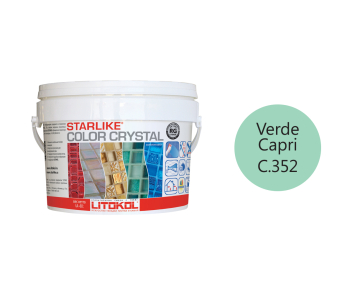Купить STARLIKE COLOR CRYSTAL C.352 VERDE CAPRI затир.смесь 2,5kg bucket в Москве