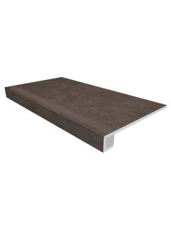 Купить Комплект (Ступень SR07 (33x120) непол. (прямоугол. бортик) с насечками + Подступенок (14,5x120)) в Казани