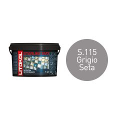 Купить STARLIKE EVO S.115 GRIGIO SETA затир.смесь (1kg bucket) в Казани #2