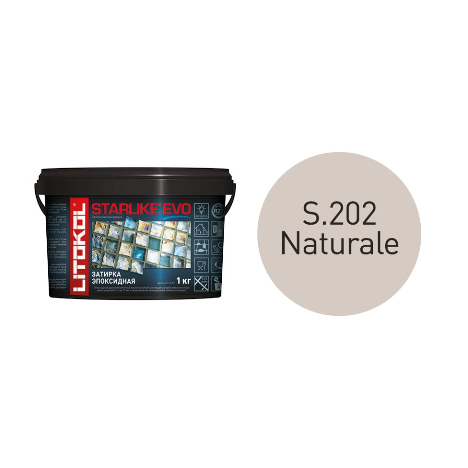 Купить STARLIKE EVO S.202 NATURALE затир.смесь (1kg bucket) в Казани #2
