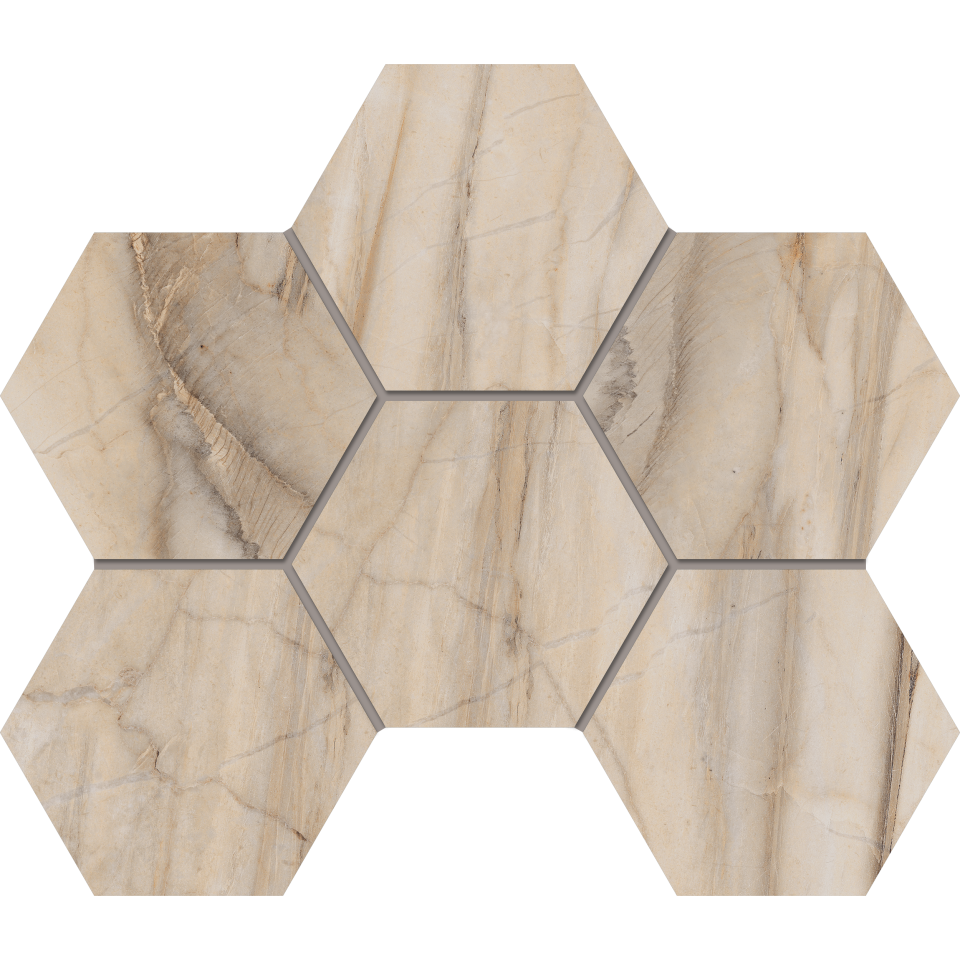 Купить Мозаика BR01 Гексагон 25x28,5 полир. в Казани