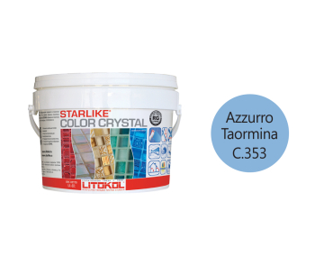 Купить STARLIKE COLOR CRYSTAL C.353 AZZURRO TAORMINA затир.смесь 2,5kg bucket в Уфе