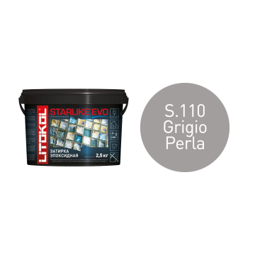 Купить STARLIKE EVO S.110 GRIGIO PERLA затир.смесь (2,5kg bucket) в Москве