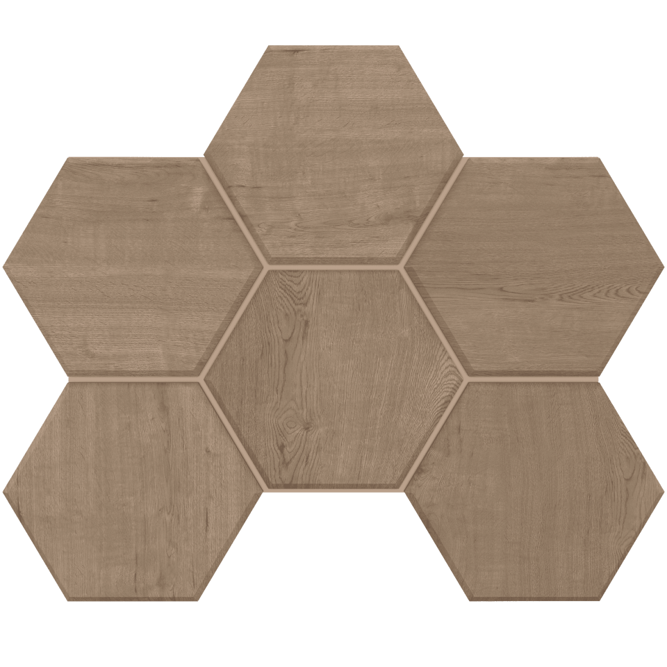 Купить Мозаика CW03 Гексагон 25x28,5x9 непол. в Казани