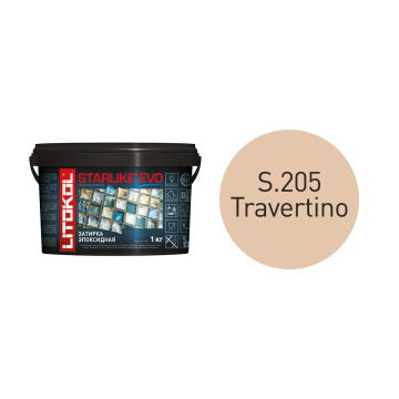 Купить STARLIKE EVO S.205 TRAVERTINO затир.смесь (1kg bucket) в Санкт-Петербурге