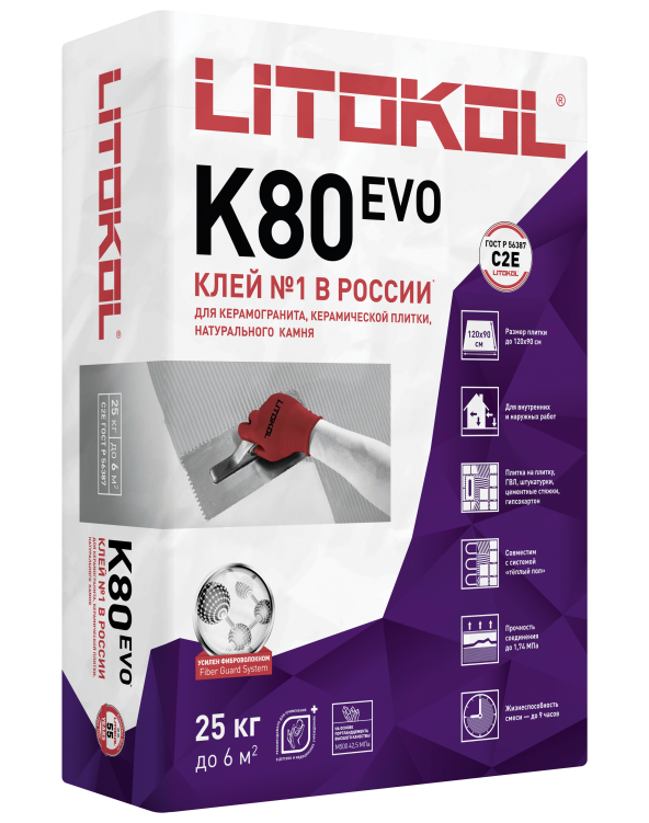 Купить LitoFlex K80-клеевая смесь (25kg bag) в Москве-1