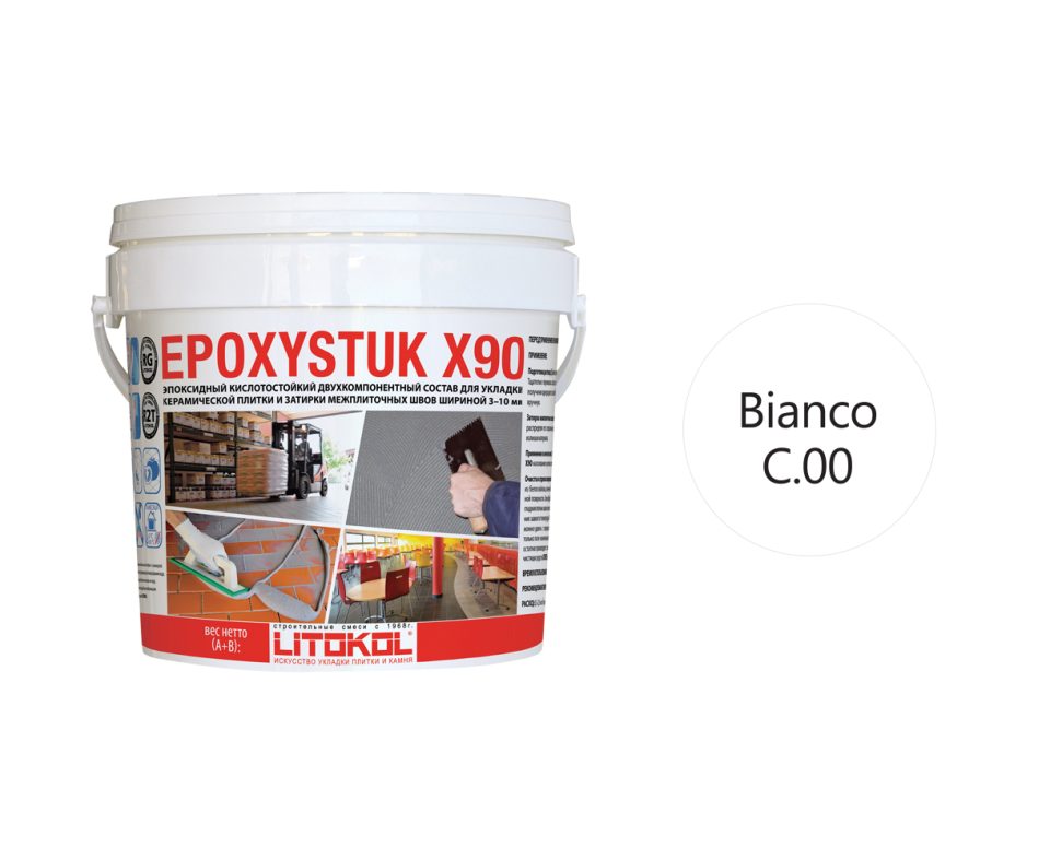 Купить EPOXYSTUK X90 C.00 BIANCO 10kg bucket в Казани #2