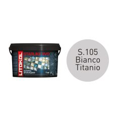 Купить STARLIKE EVO S.105 BIANCO TITANIO затир.смесь (1kg bucket) в Казани #2